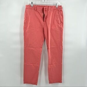 Vineyard Vines slim pant salmon trousers size 8